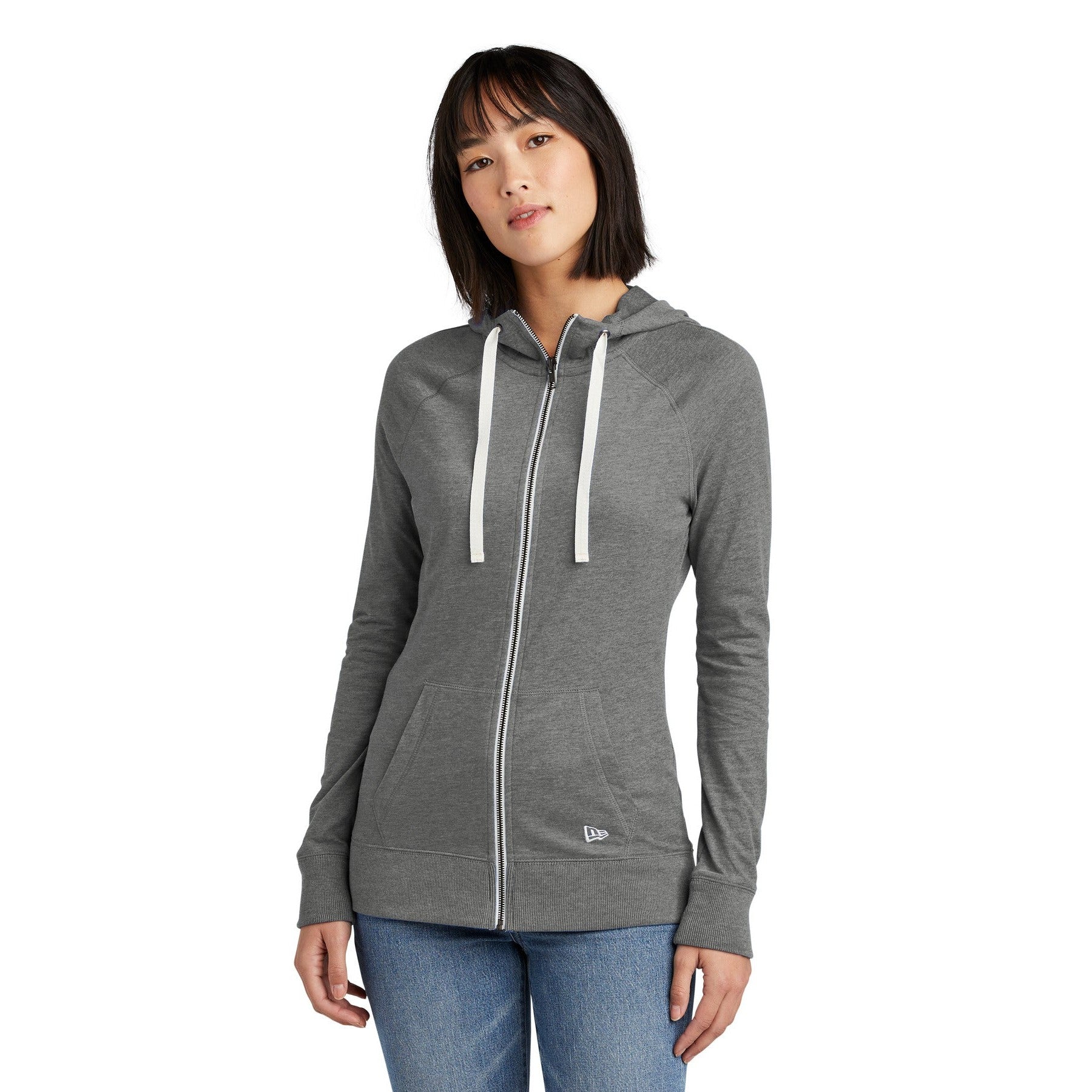 New Era-New Era® Women's Sueded Cotton Blend Full-Zip Hoodie. LNEA122-MedTech-3